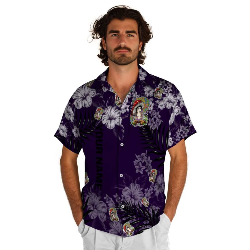 Custom Psychedelic Hibiscus Pattern Hawaiian Shirt New Arrival