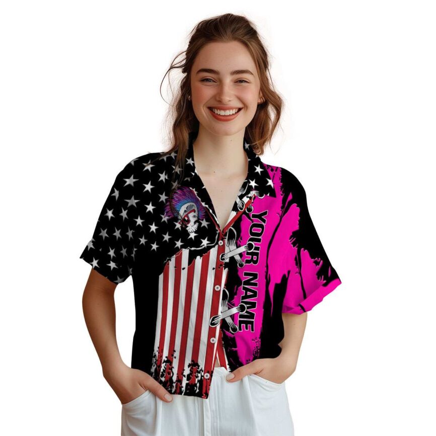 Custom Punk Flag Stitches Hawaiian Shirt Top rated