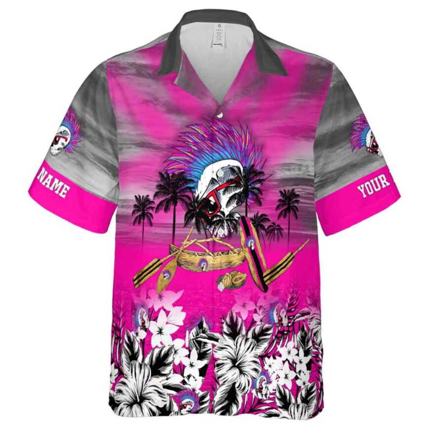 Custom Punk Sunset Beach Canoe Hawaiian Shirt Fashion forward