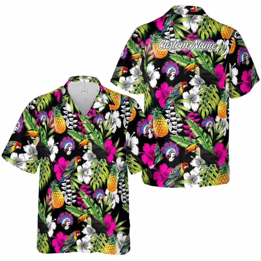 Custom Punk Toucan Bird Hawaiian Shirt Premium grade