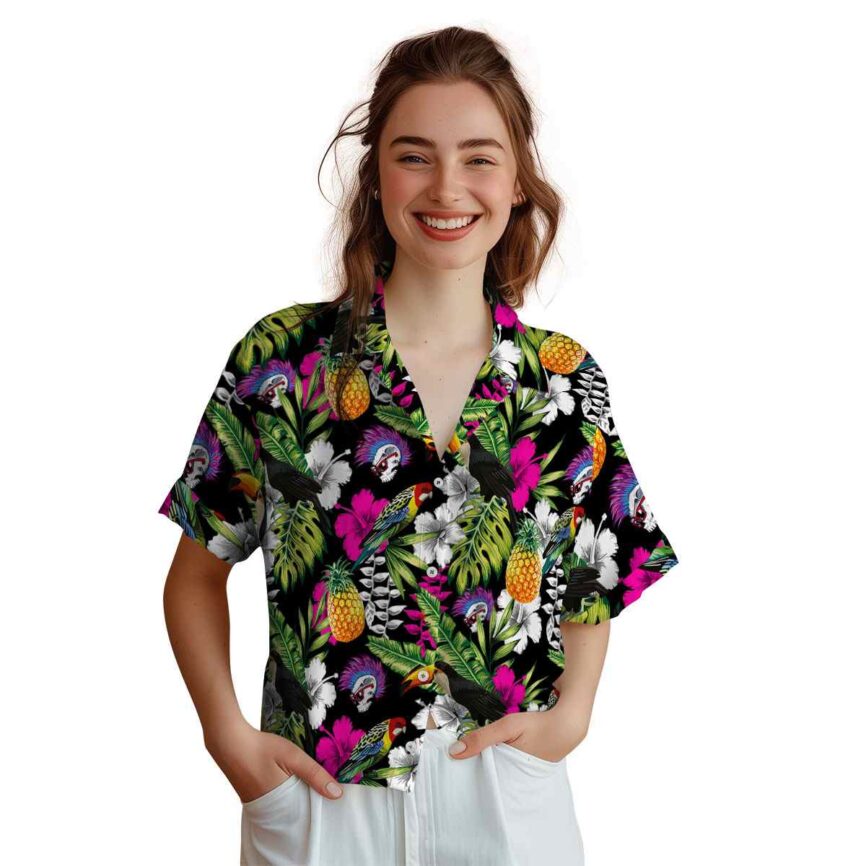 Custom Punk Toucan Bird Hawaiian Shirt Top rated