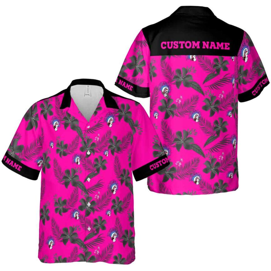 Custom Punk Tropical Flower Hawaiian Shirt Premium grade