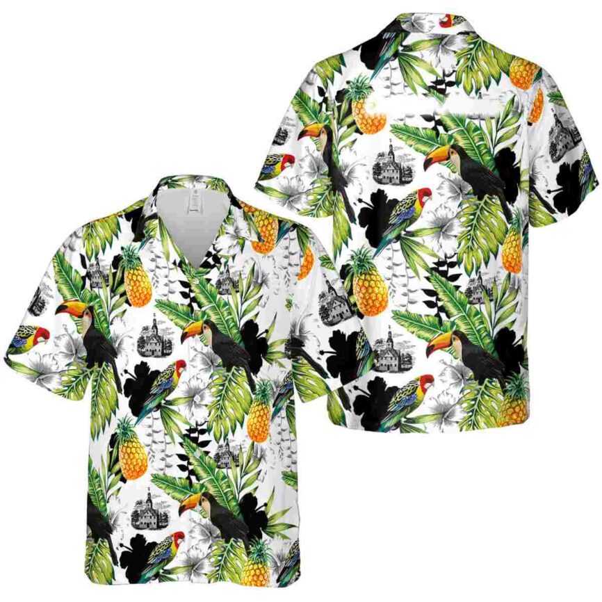 Custom Puritan Toucan Bird Hawaiian Shirt Premium grade