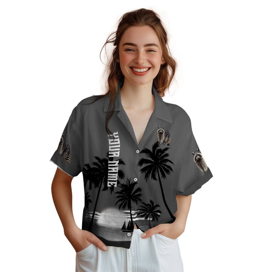 Custom Raccoon Ocean Sunset Hawaiian Shirt Top rated