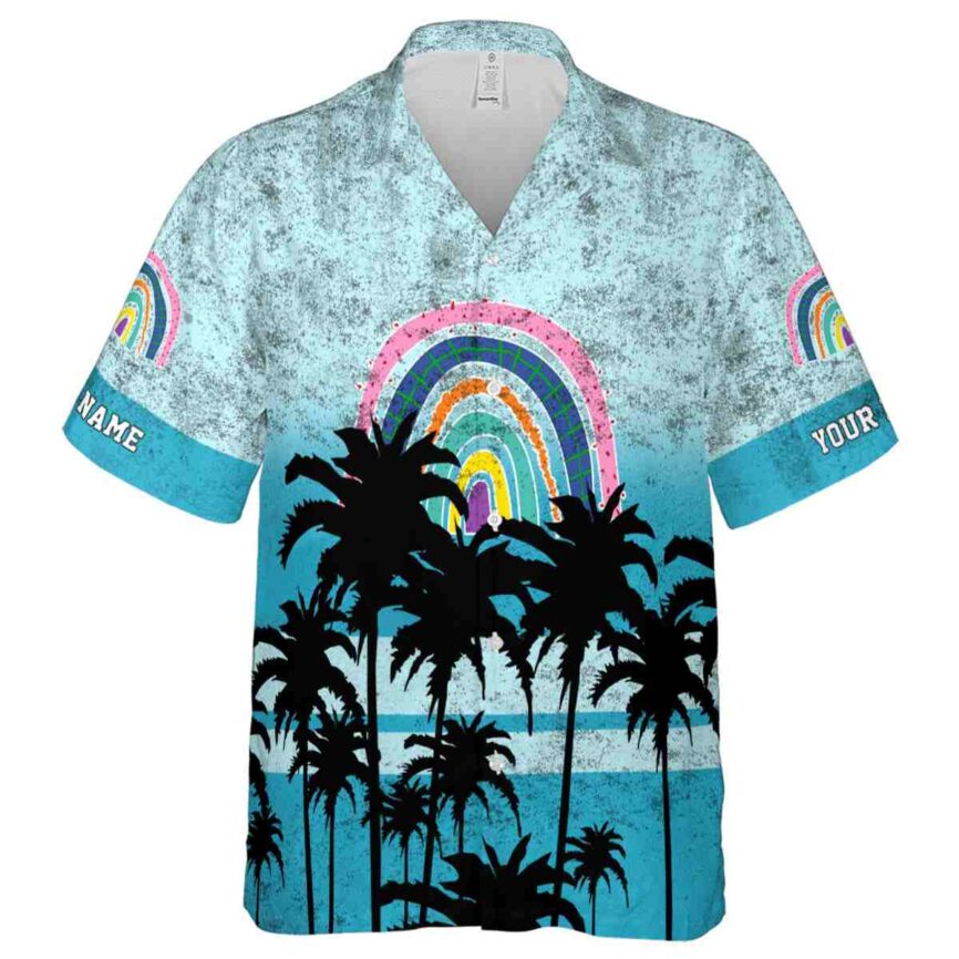 Custom Rainbow Sunset Gradient Hawaiian Shirt Fashion forward