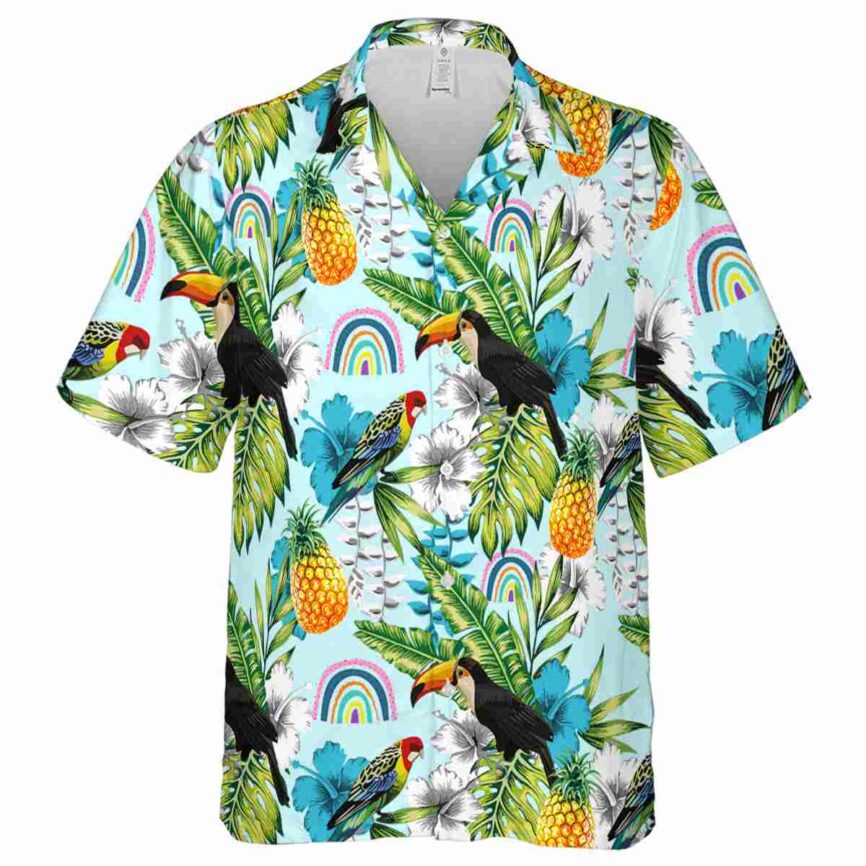 Custom Rainbow Toucan Bird Hawaiian Shirt Fashion forward