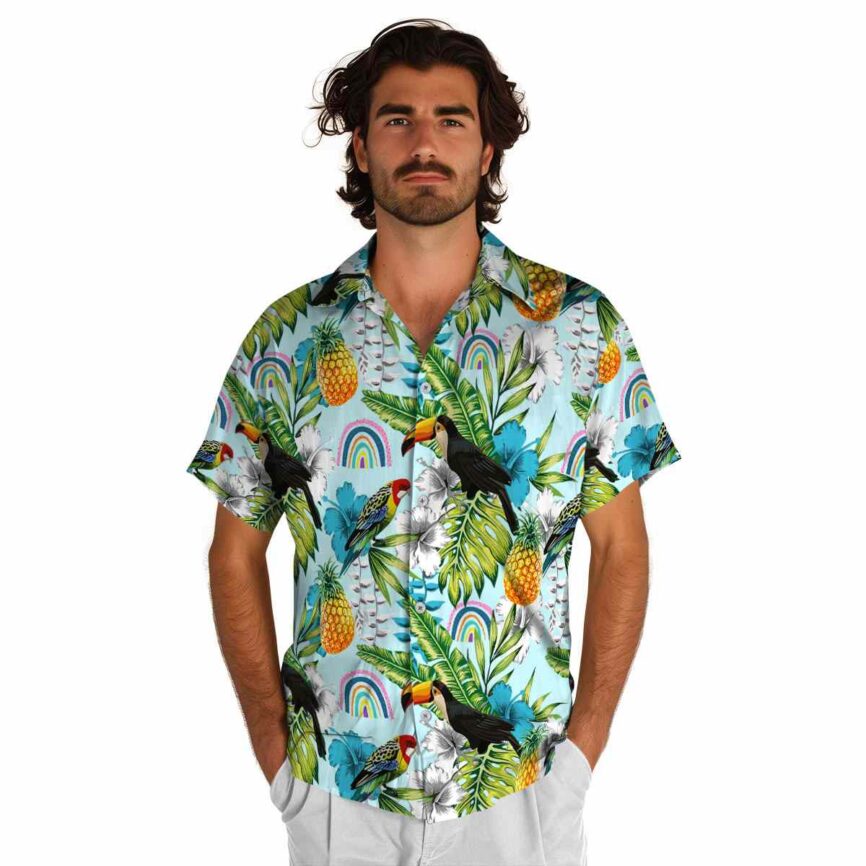 Custom Rainbow Toucan Bird Hawaiian Shirt New Arrival