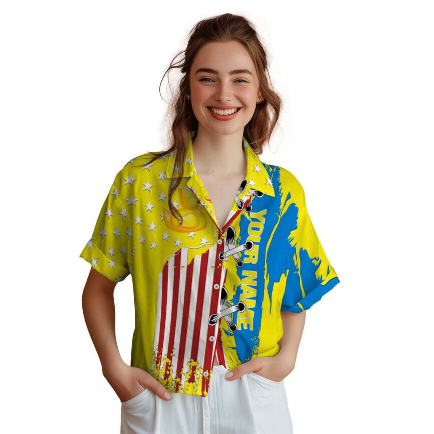 Custom Rubber Duck Flag Stitches Hawaiian Shirt Top rated