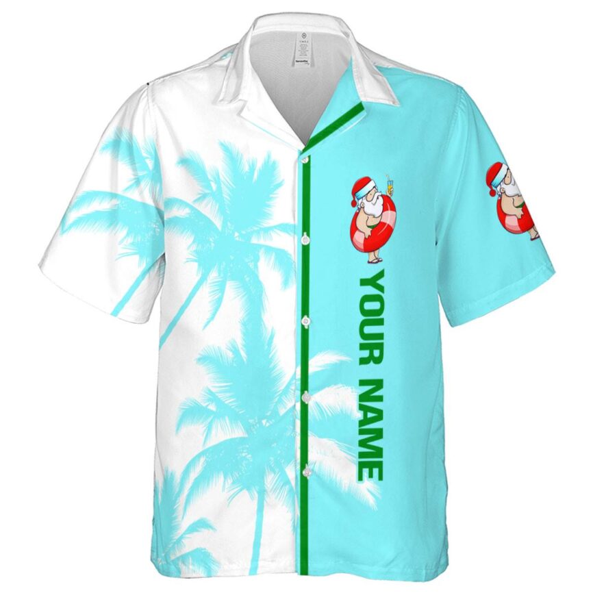 Custom Santa Beach Vibes Hawaiian Shirt Best selling