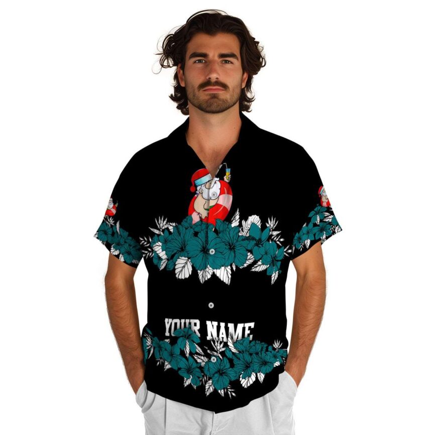 Custom Santa Hibiscus Band Hawaiian Shirt New Arrival