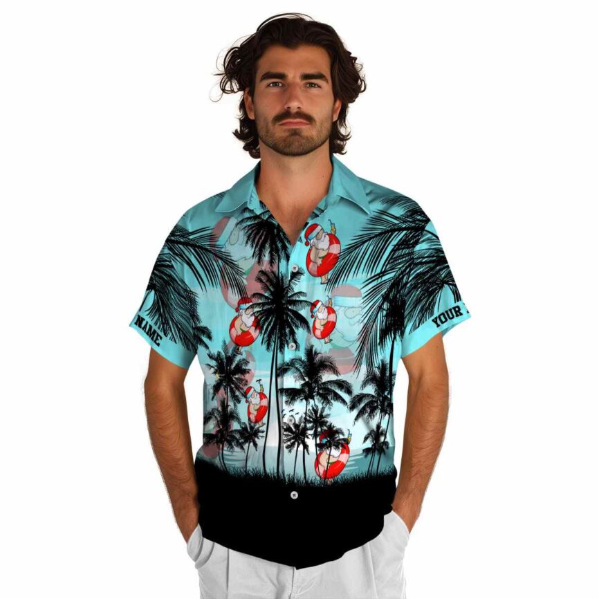 Custom Santa Island Scenery Hawaiian Shirt New Arrival