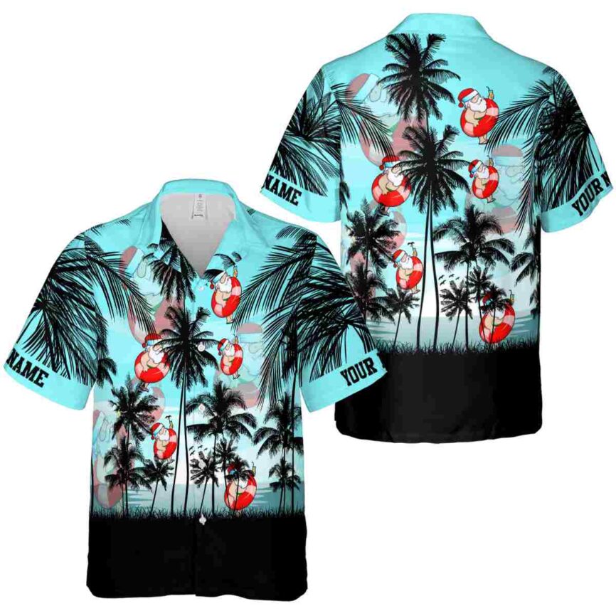 Custom Santa Island Scenery Hawaiian Shirt Premium grade