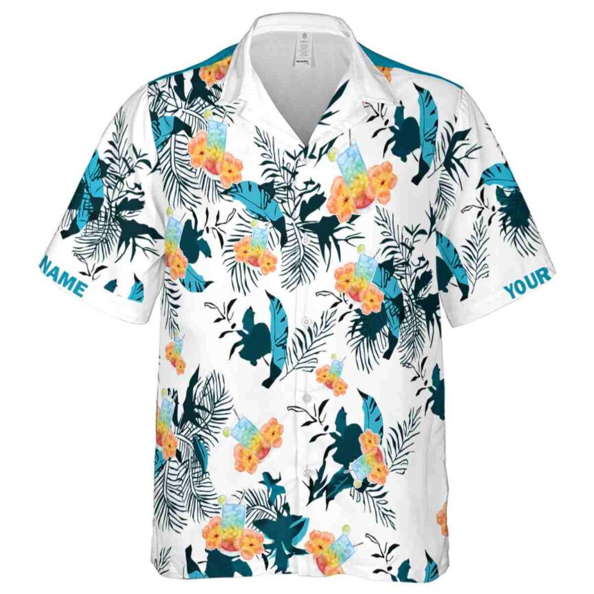 Custom Scotch And Soda Leafy Accents Hawaiian Shirt Fashion forward