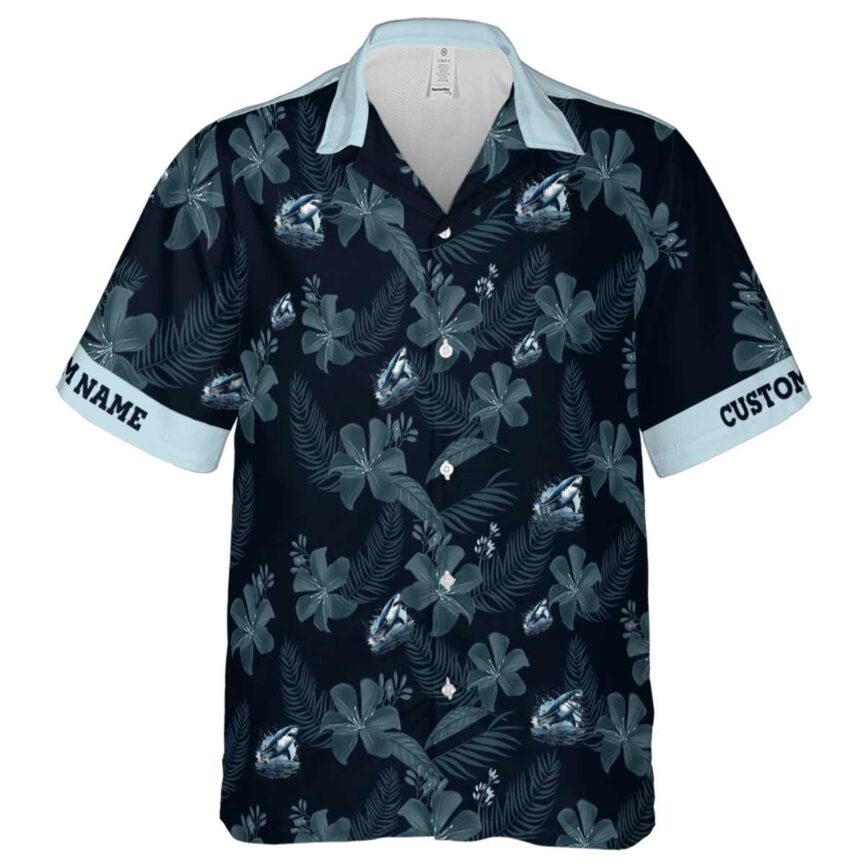 Custom Shark Tropical Flower Hawaiian Shirt Fashion forward