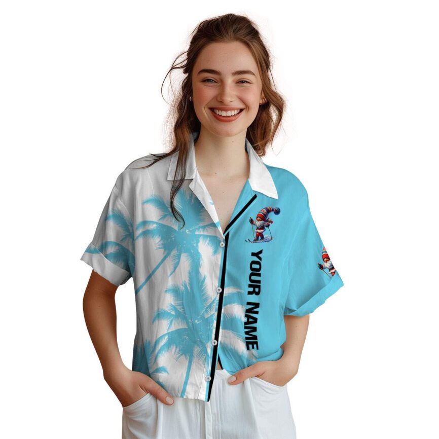 Custom Skiing Beach Vibes Hawaiian Shirt Trendy