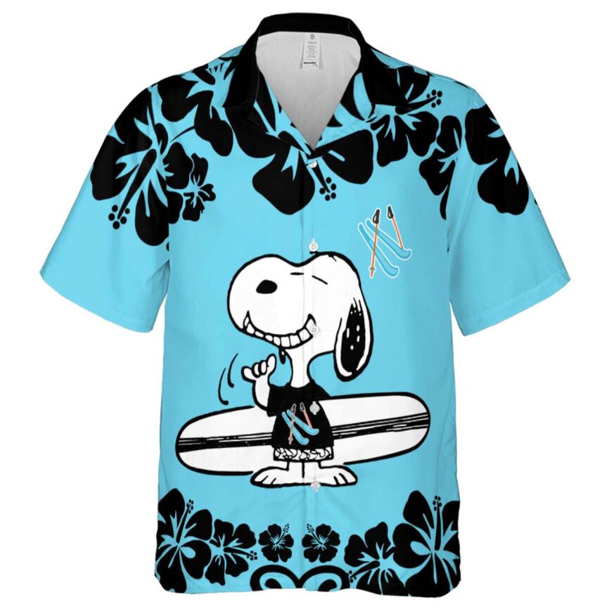 Custom Skiing Surfing Snoopy Hawaiian Shirt Fashion forward