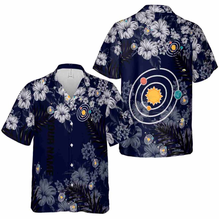 Custom Space Hibiscus Pattern Hawaiian Shirt Premium grade