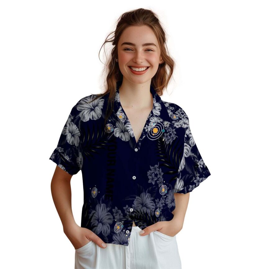 Custom Space Hibiscus Pattern Hawaiian Shirt Top rated