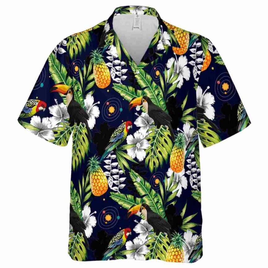 Custom Space Toucan Bird Hawaiian Shirt Fashion forward