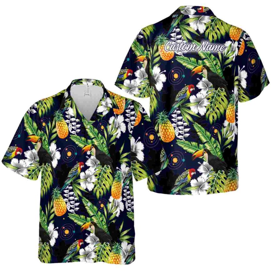 Custom Space Toucan Bird Hawaiian Shirt Premium grade