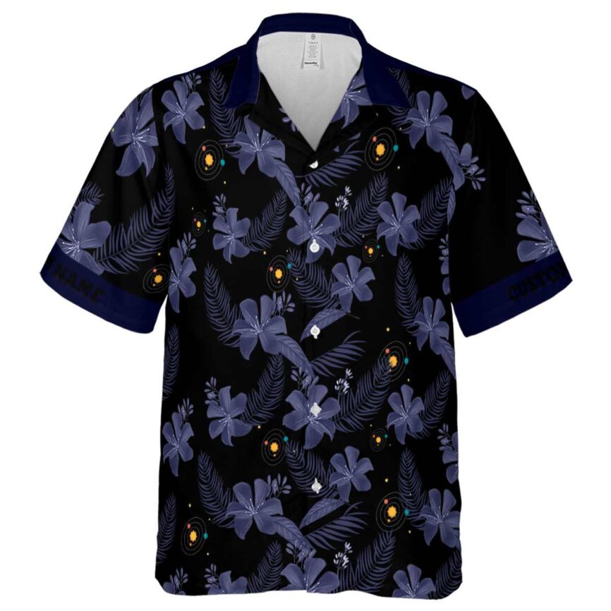 Custom Space Tropical Flower Hawaiian Shirt Fashion forward