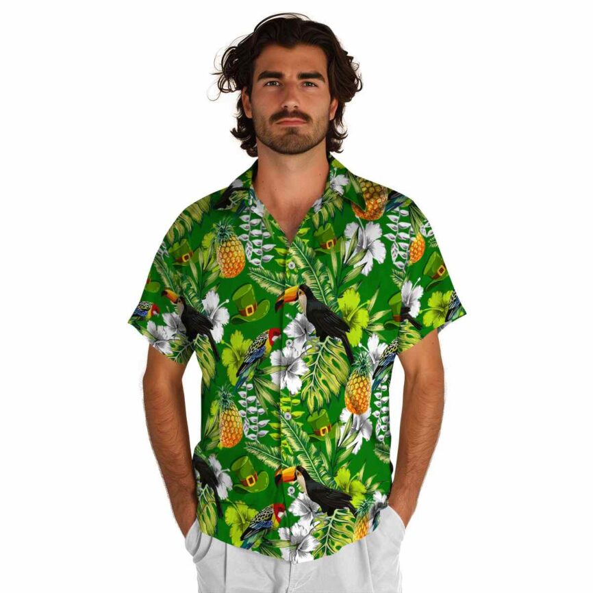 Custom St Patricks Day Toucan Bird Hawaiian Shirt New Arrival