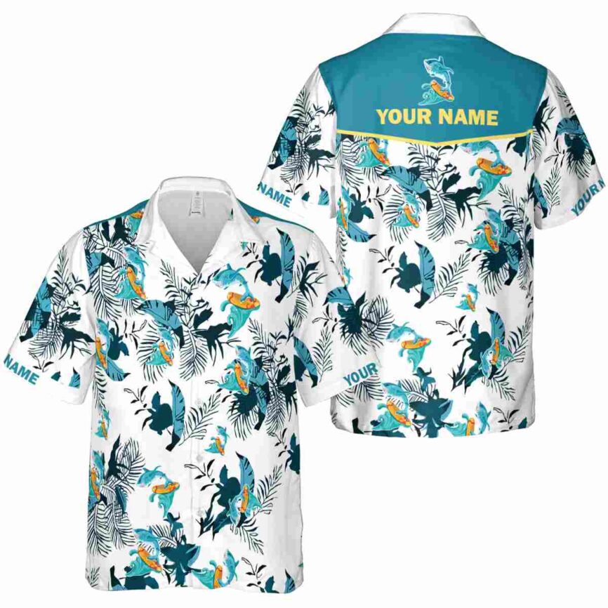 Custom Summer Leafy Accents Hawaiian Shirt Premium grade