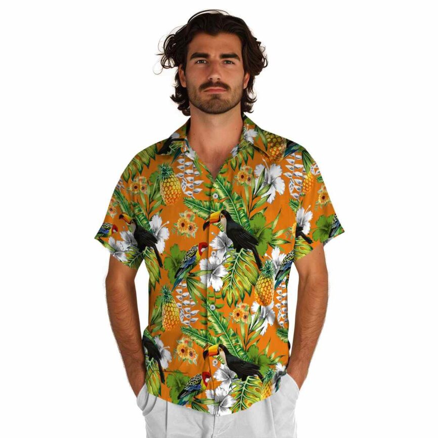 Custom Sunflower Toucan Bird Hawaiian Shirt New Arrival