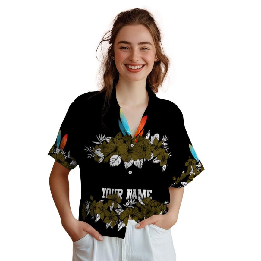 Custom Surf Hibiscus Band Hawaiian Shirt Top rated