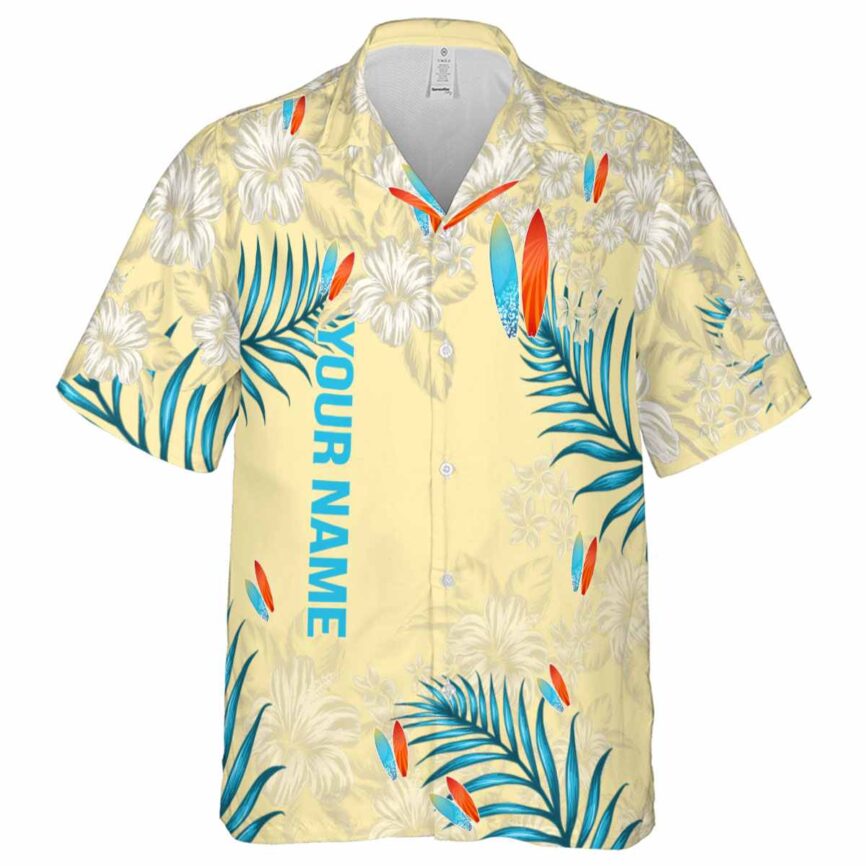 Custom Surf Hibiscus Pattern Hawaiian Shirt Fashion forward