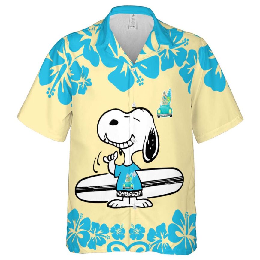 Custom Surf Surfing Snoopy Hawaiian Shirt Fashion forward