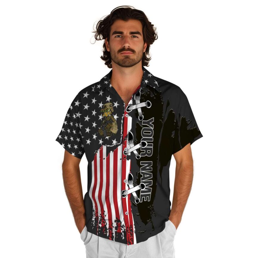 Custom Tactical Flag Stitches Hawaiian Shirt New Arrival