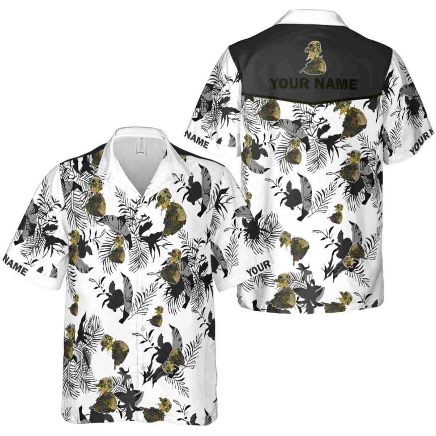 Custom Tactical Leafy Accents Hawaiian Shirt Premium grade