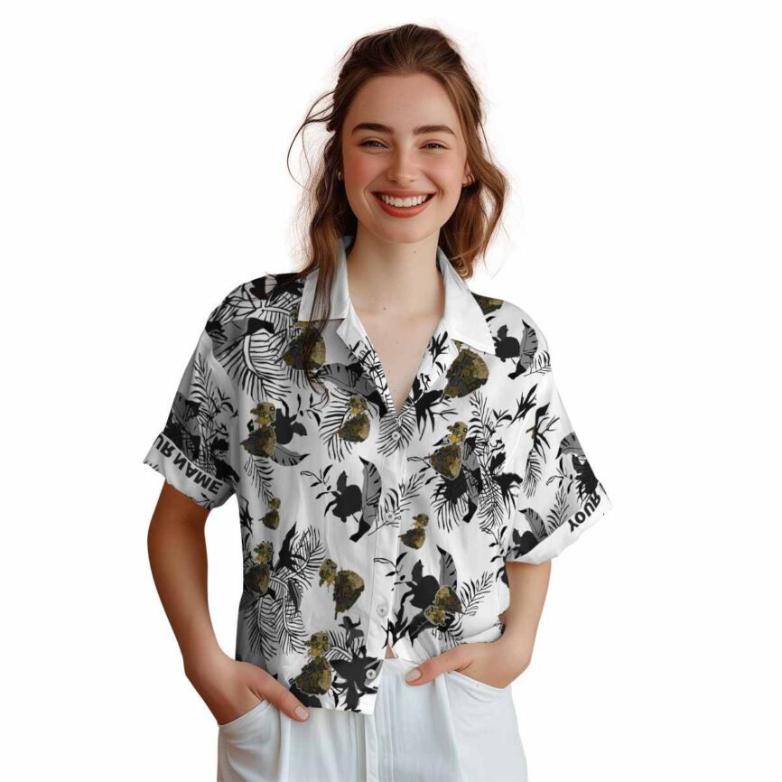 Custom Tactical Leafy Accents Hawaiian Shirt Top rated