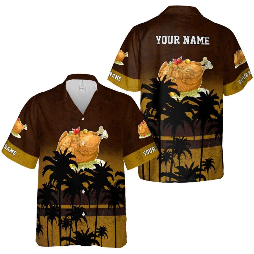 Custom Thanksgiving Sunset Gradient Hawaiian Shirt Premium grade