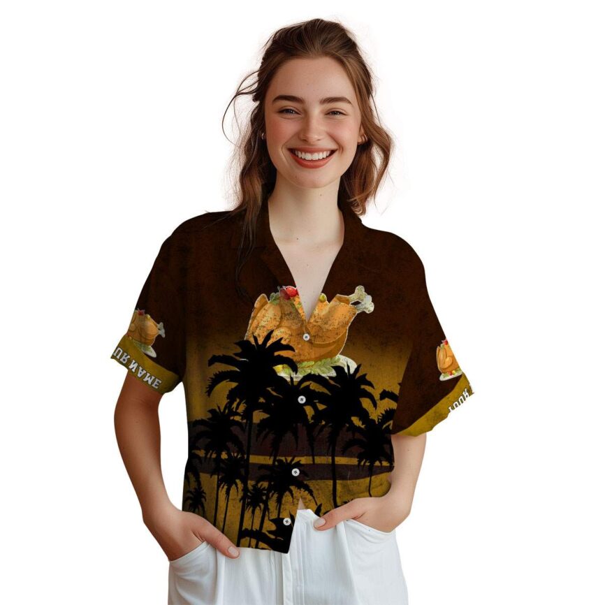 Custom Thanksgiving Sunset Gradient Hawaiian Shirt Top rated