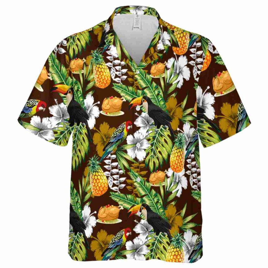 Custom Thanksgiving Toucan Bird Hawaiian Shirt Fashion forward