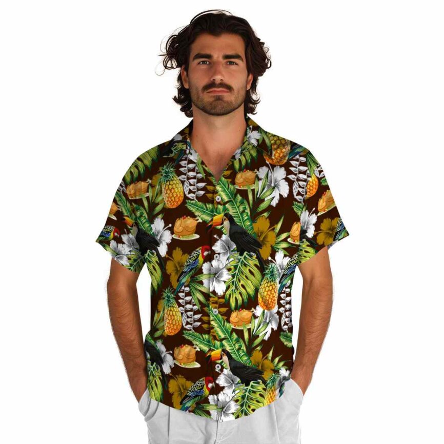 Custom Thanksgiving Toucan Bird Hawaiian Shirt New Arrival