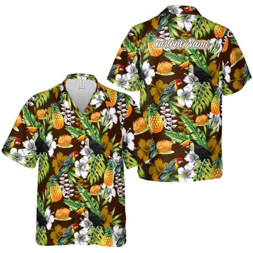 Custom Thanksgiving Toucan Bird Hawaiian Shirt Premium grade