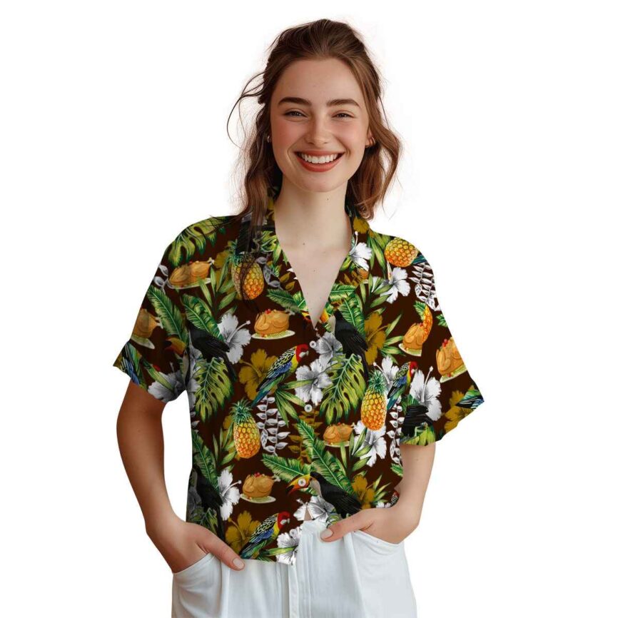 Custom Thanksgiving Toucan Bird Hawaiian Shirt Top rated