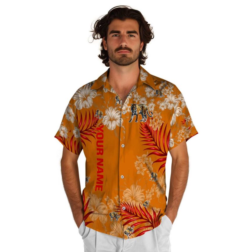 Custom Tiger Hibiscus Pattern Hawaiian Shirt New Arrival