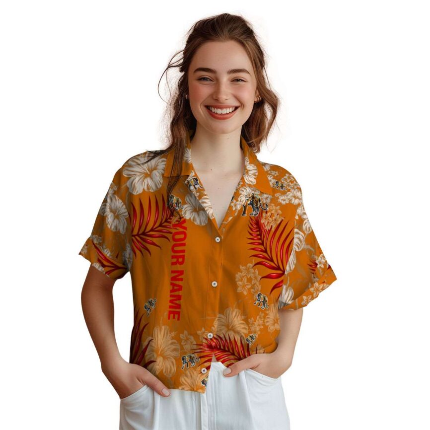 Custom Tiger Hibiscus Pattern Hawaiian Shirt Top rated