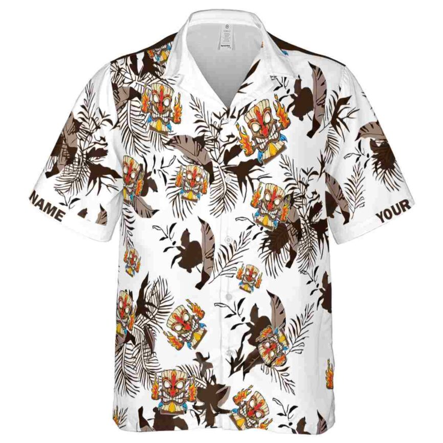 Custom Tiki Leafy Accents Hawaiian Shirt Fashion forward