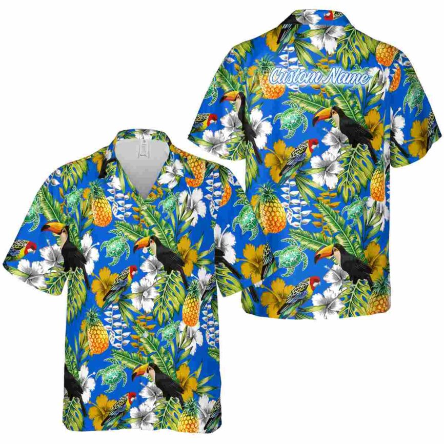 Custom Tribal Toucan Bird Hawaiian Shirt Premium grade