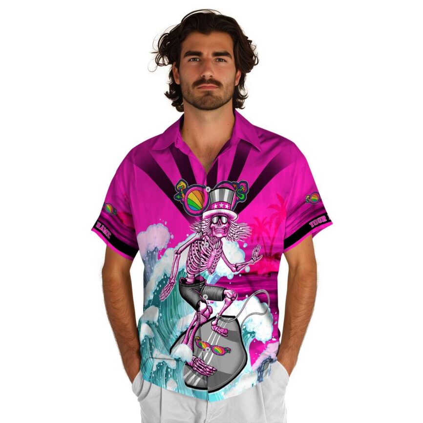 Custom Trippy Grateful Dead Motif Hawaiian Shirt New Arrival