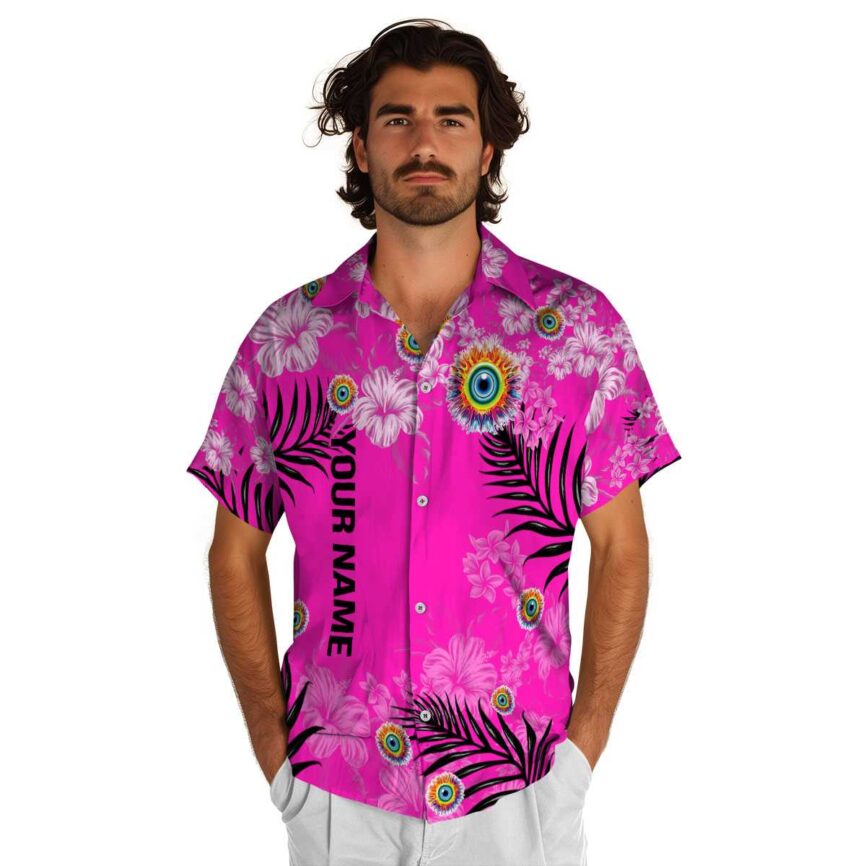 Custom Trippy Hibiscus Pattern Hawaiian Shirt New Arrival