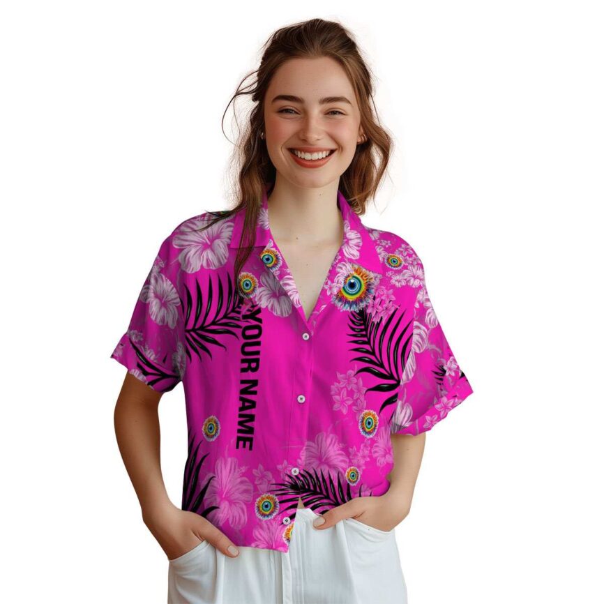 Custom Trippy Hibiscus Pattern Hawaiian Shirt Top rated