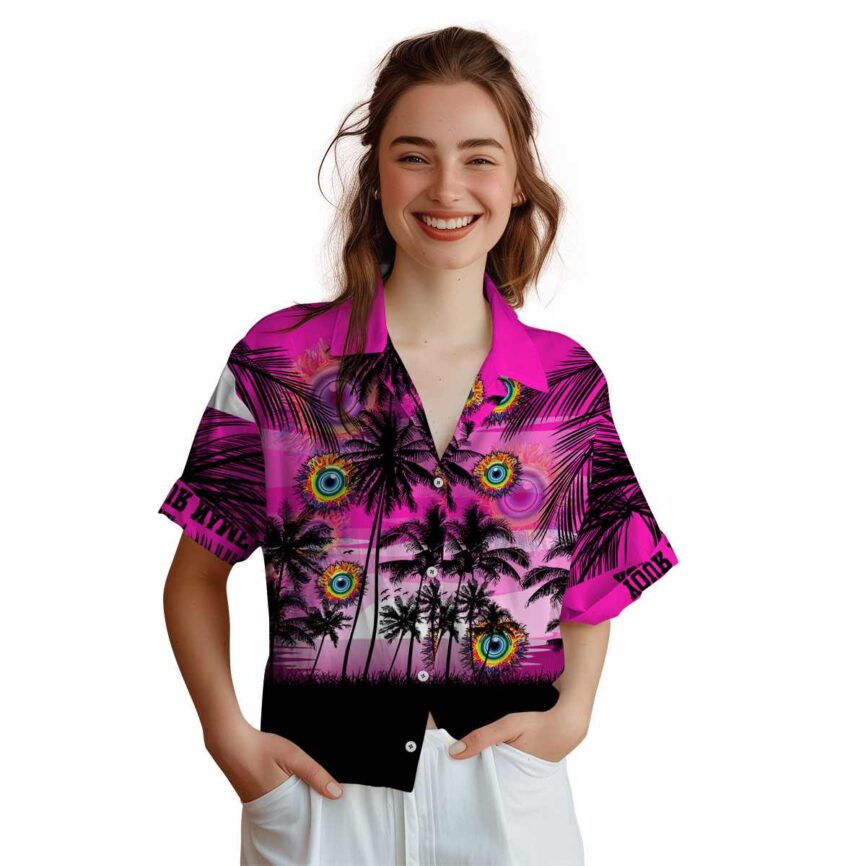 Custom Trippy Island Scenery Hawaiian Shirt Top rated