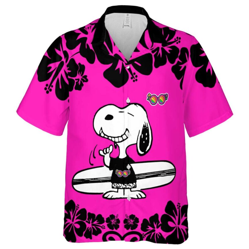 Custom Trippy Surfing Snoopy Hawaiian Shirt Fashion forward