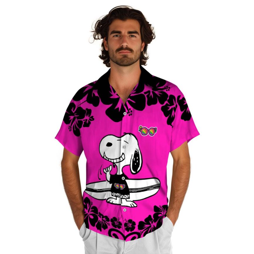 Custom Trippy Surfing Snoopy Hawaiian Shirt New Arrival